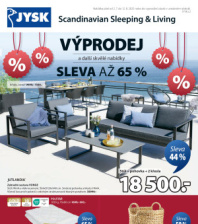 Akční leták Jysk  - Vyrovnáme nejlepší cenu, výprodej až -65 %