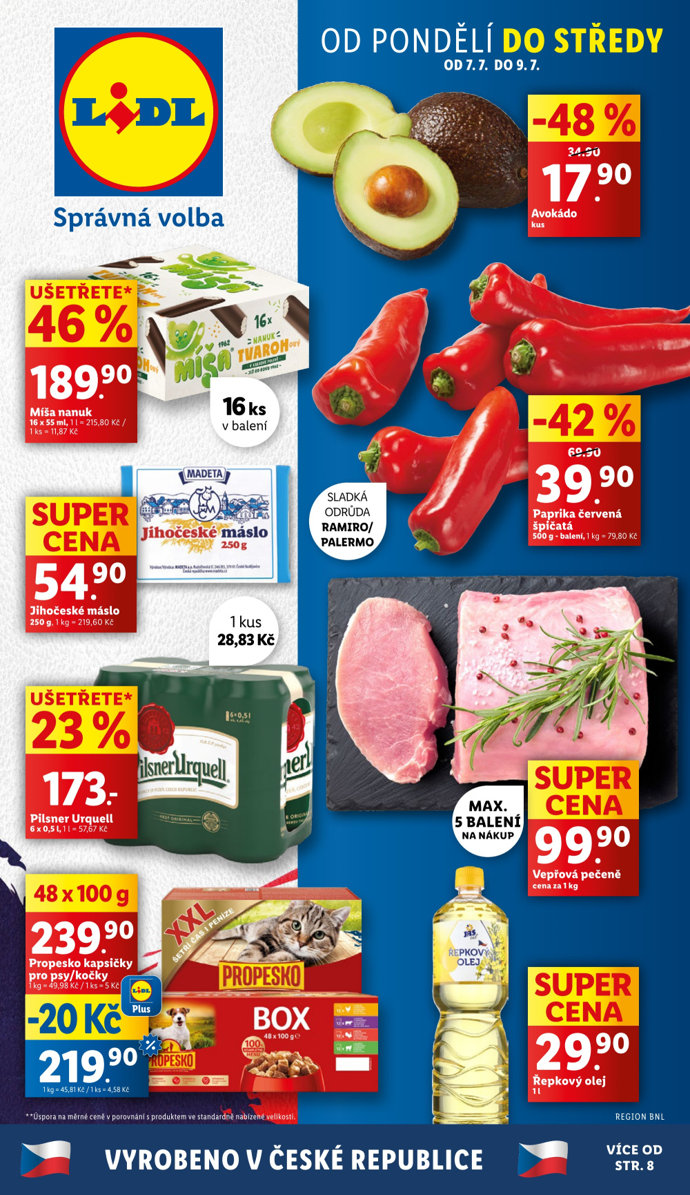 Leták Lidl leták od pondělí - Vyrobeno v České republice - strana 1