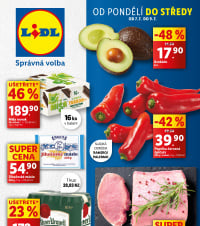 Akční leták Lidl  od pondělí - Vyrobeno v České republice