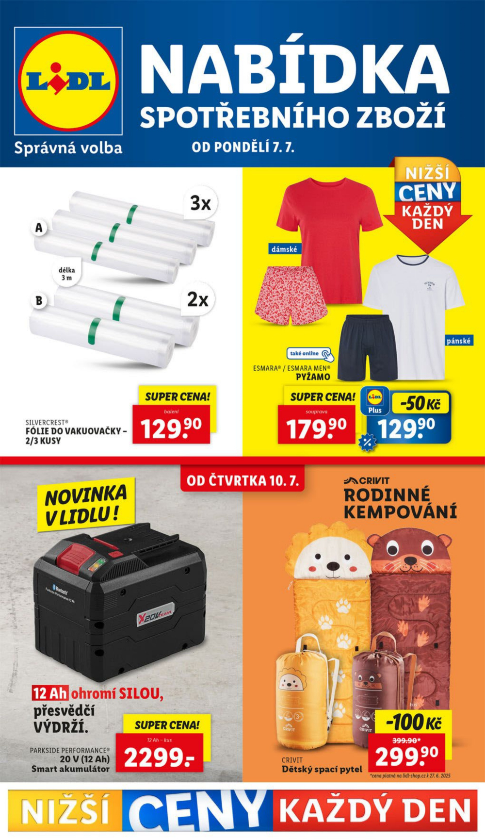 Leták Lidl leták - Nabídka spotřebního zboží - strana 1