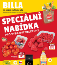 Akční leták BILLA  - Speciální nabídka pro vybrané prodejny