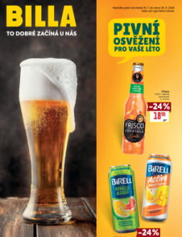 BILLA leták - Pivní osvěžení pro vaše léto