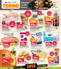Akční leták Terno  - Zlín, Český Krumlov, Prachatice, Jihlava, Tábor, Strakonice