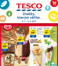 Akční leták Tesco  - Značky, kterým věříte