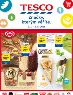 Tesco leták - Značky, kterým věříte