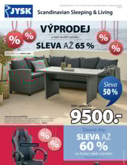 Jysk leták -  Vyrovnáme nejlepší cenu