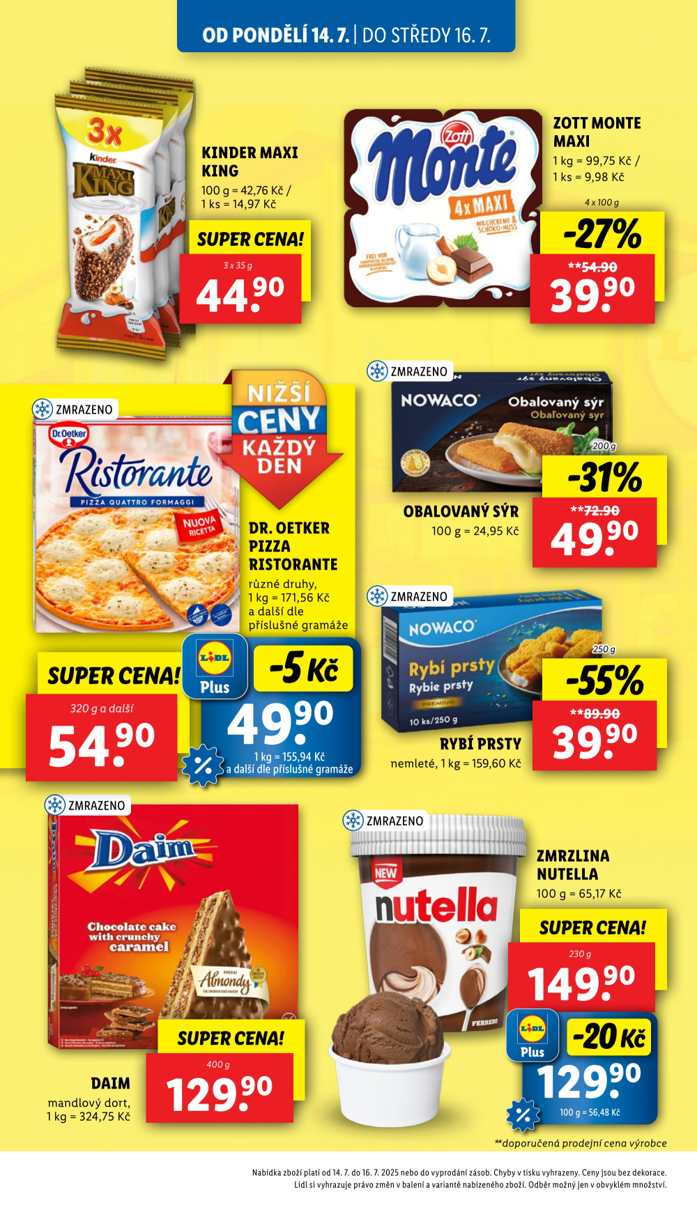 Leták Lidl leták od pondělí - Značkové slevy - strana 16