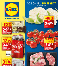 Akční leták Lidl  od pondělí - Značkové slevy