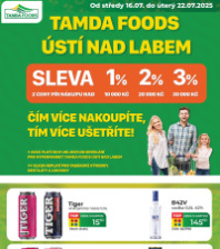 Akční leták TAMDA FOODS 