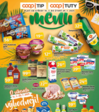 Akční leták COOP  - TIP a TUTY Menu