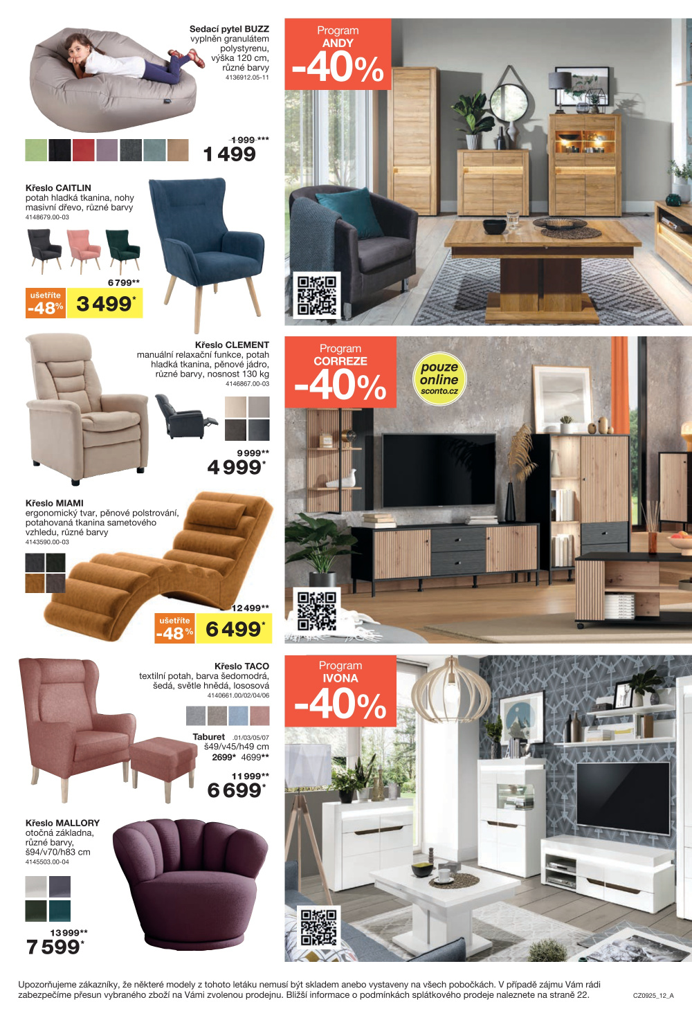 Leták SCONTO Nábytek leták - strana 12