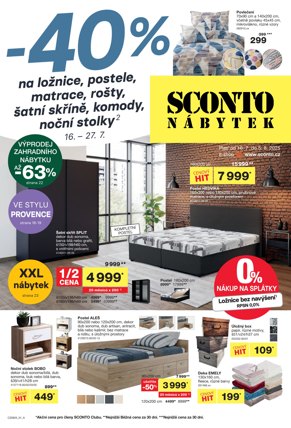 Leták SCONTO Nábytek leták - strana 1