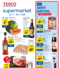 Akční leták Tesco supermarket 