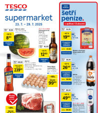 Akční leták Tesco supermarket 