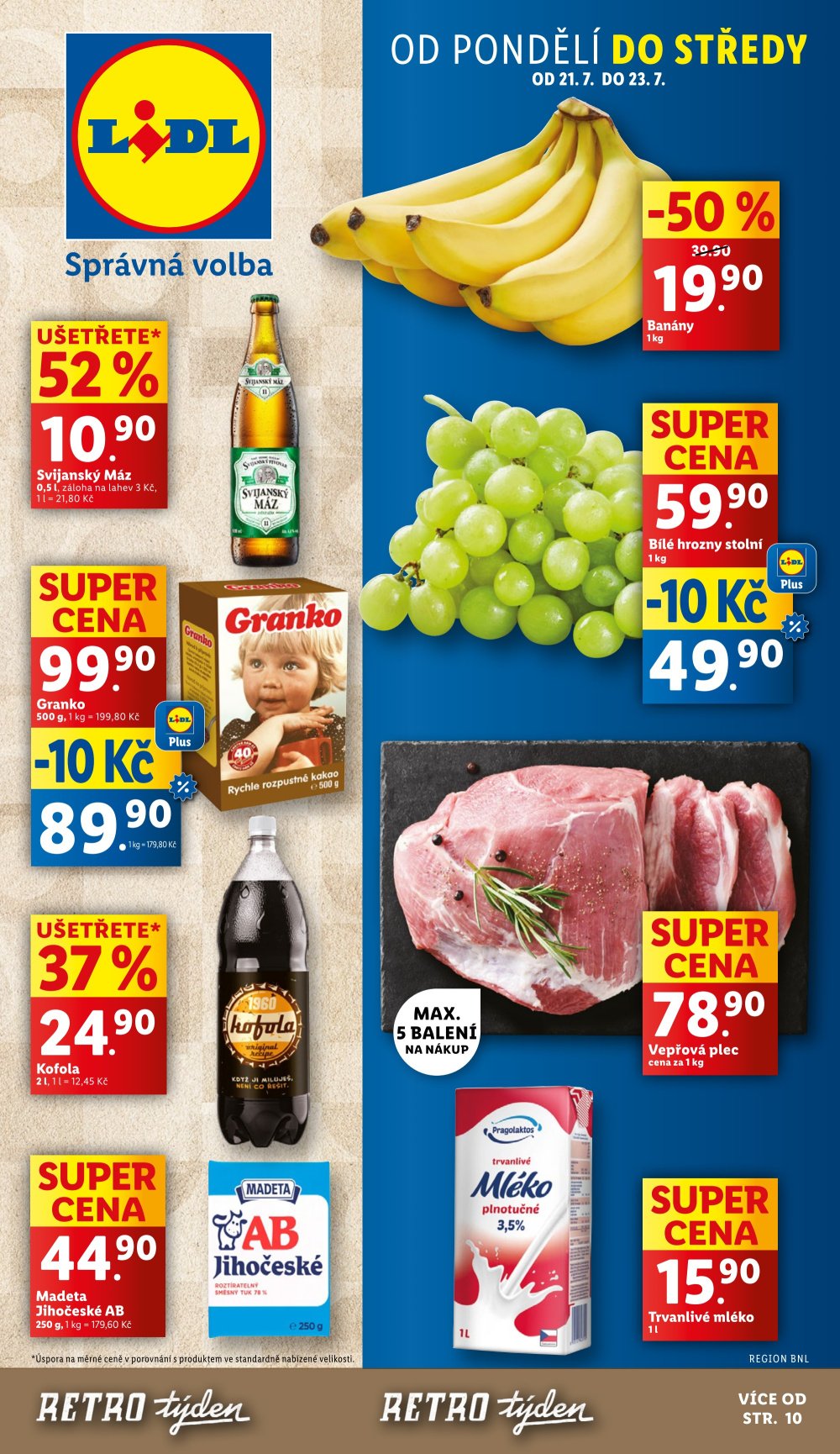 Leták Lidl leták od pondělí - Retro týden - strana 1
