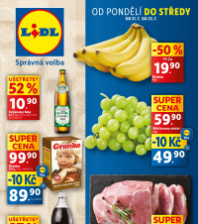Akční leták Lidl  od pondělí - Retro týden