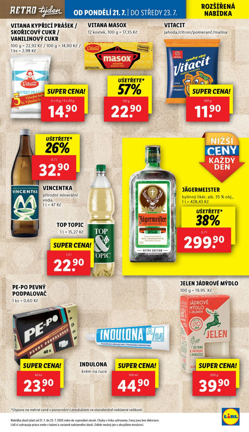 Leták Lidl leták od pondělí - Retro týden - strana 21