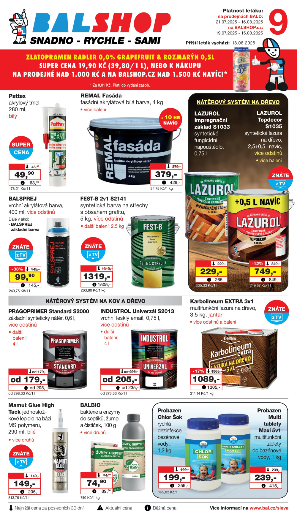 Leták Barvy a laky drogerie leták - strana 1