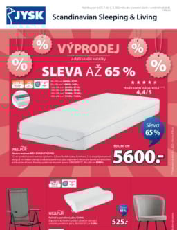 Jysk leták - Výprodej a další skvělé nabídky