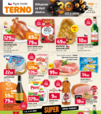 Akční leták Terno  - Zlín, Český Krumlov, Prachatice, Jihlava, Strakonice, Tábor