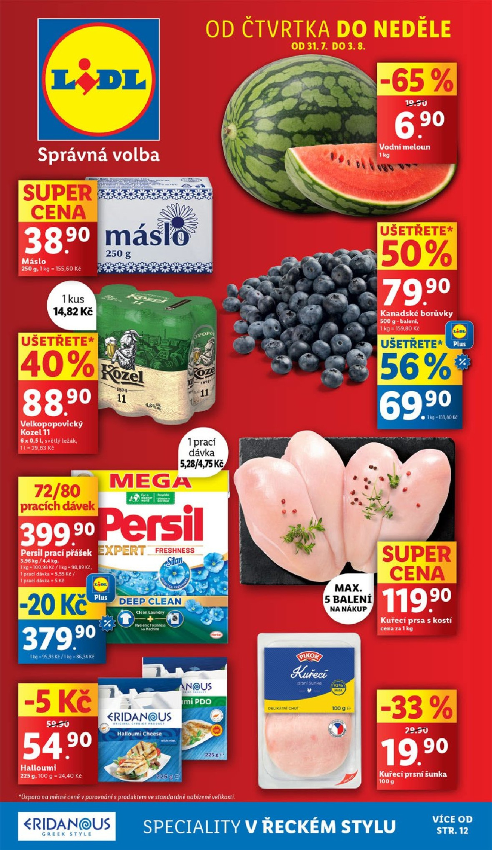 Leták Lidl leták od čtvrtka - Speciality v řeckém stylu - strana 1