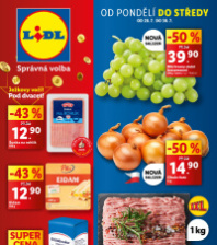 Akční leták Lidl  od pondělí - Ježkovy voči! Pod dvacet!