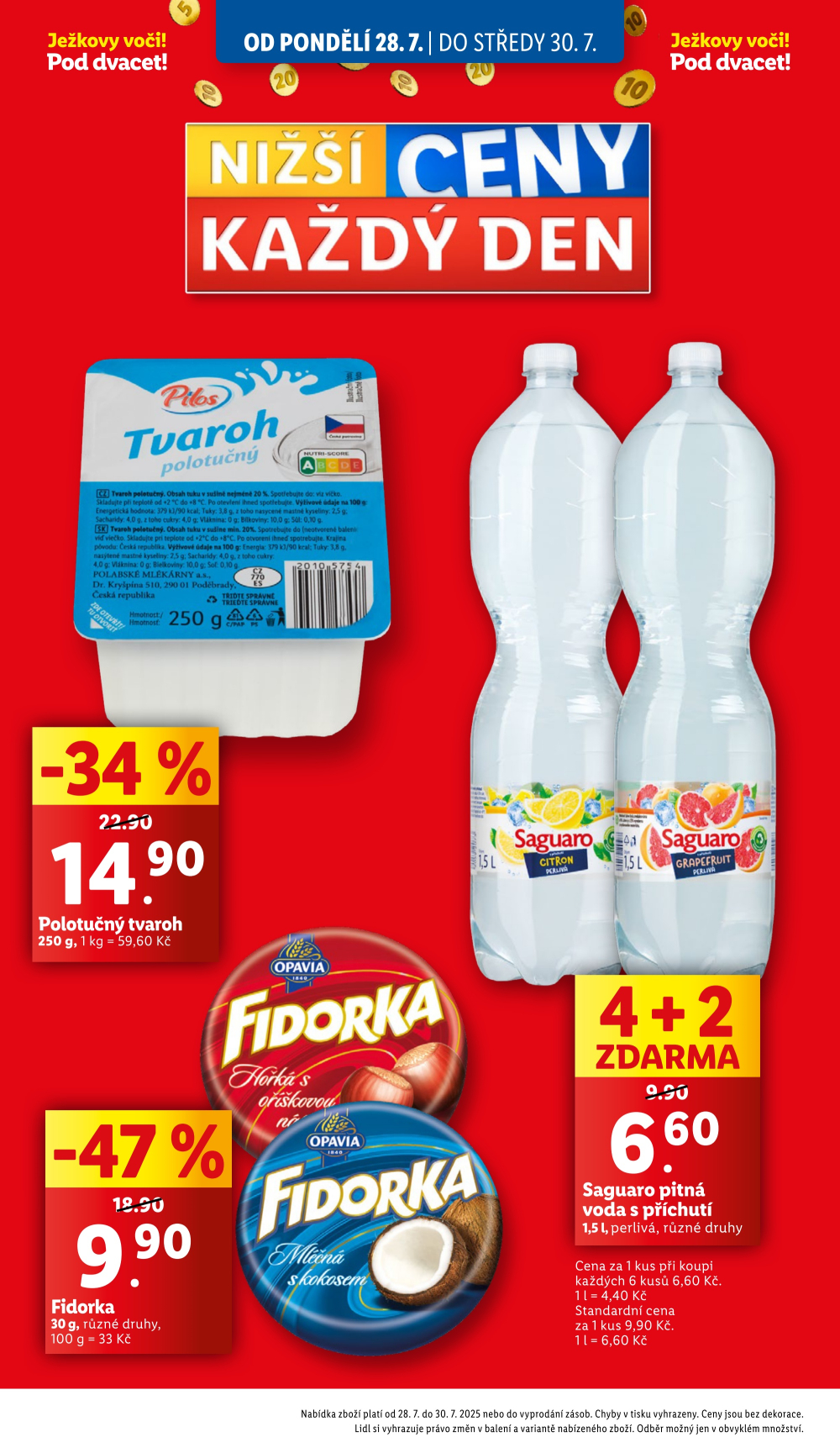 Leták Lidl leták od pondělí - Ježkovy voči! Pod dvacet! - strana 2