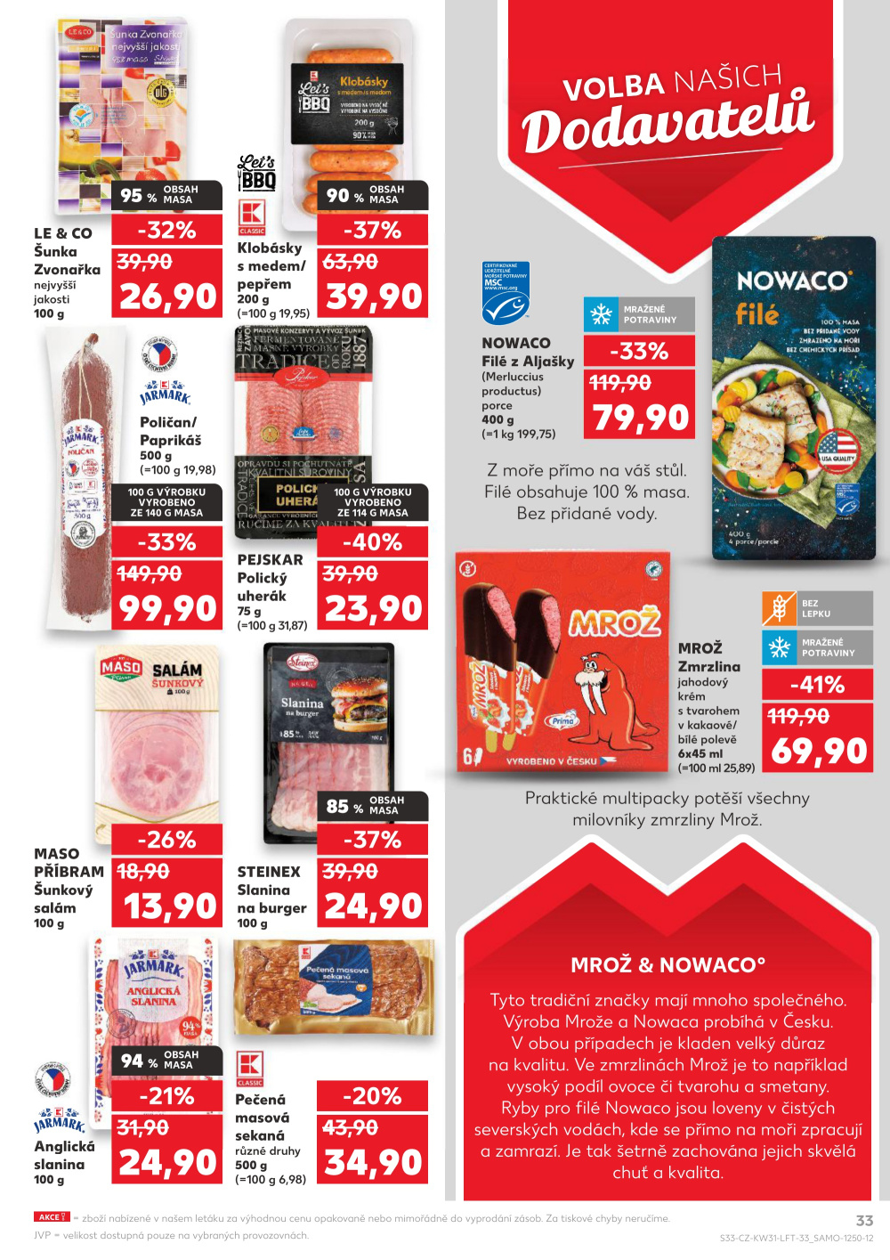 Leták Kaufland leták Praha 9 - Hloubětín - strana 33