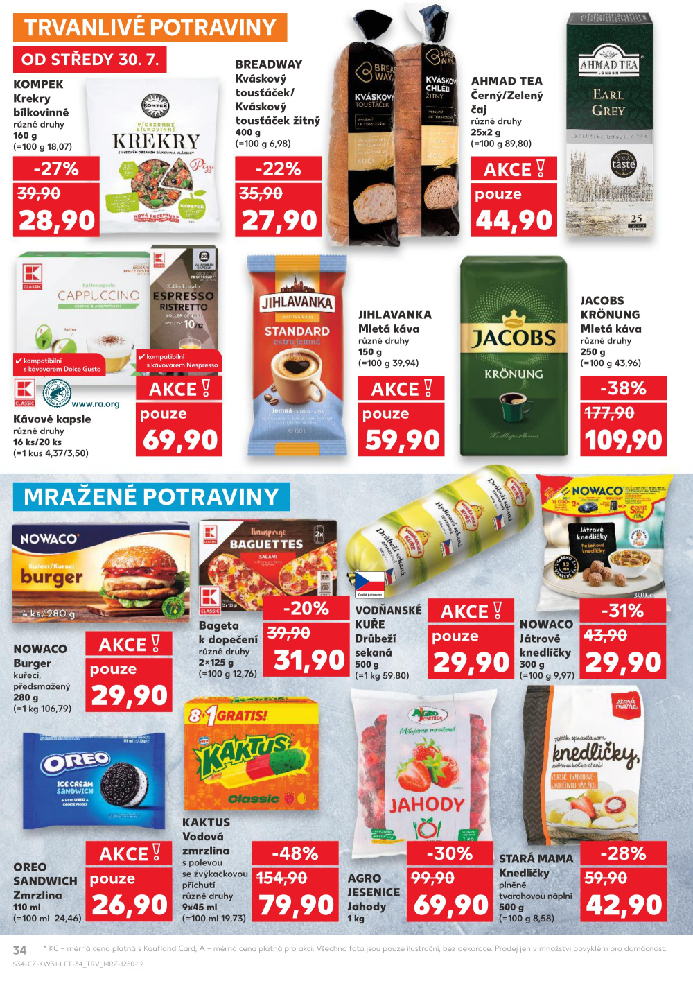 Leták Kaufland leták Praha 9 - Hloubětín - strana 34