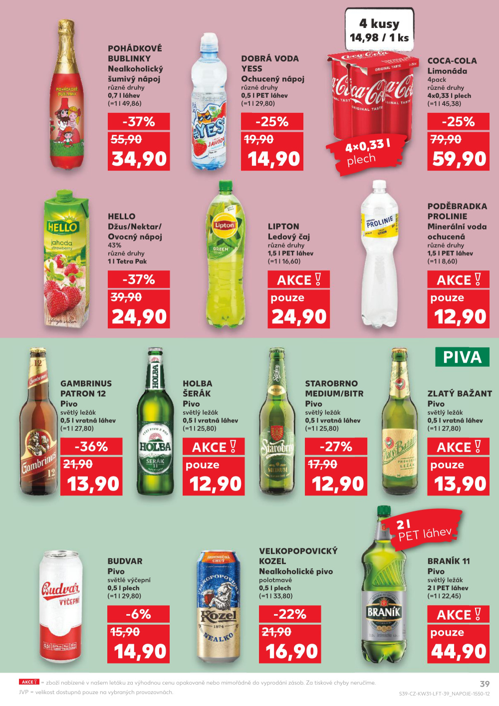 Leták Kaufland leták Praha 9 - Hloubětín - strana 39