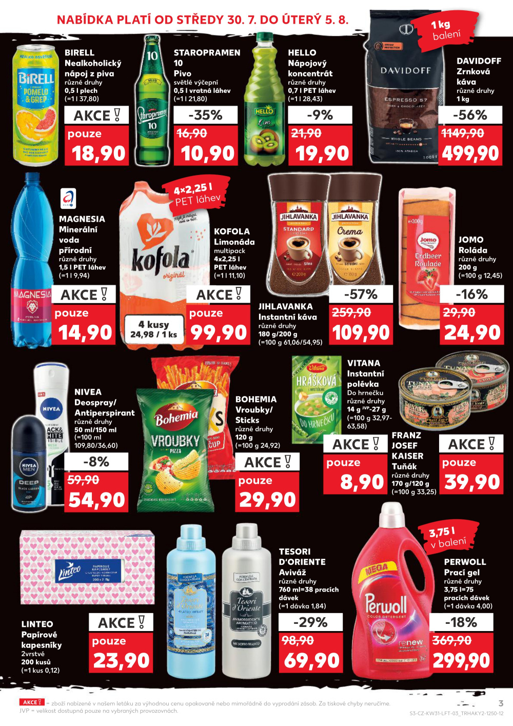 Leták Kaufland leták Praha 9 - Hloubětín - strana 3