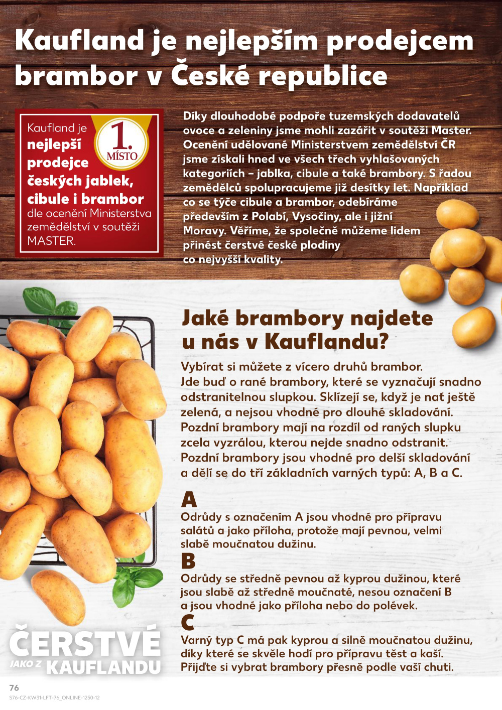 Leták Kaufland leták Praha 9 - Hloubětín - strana 76