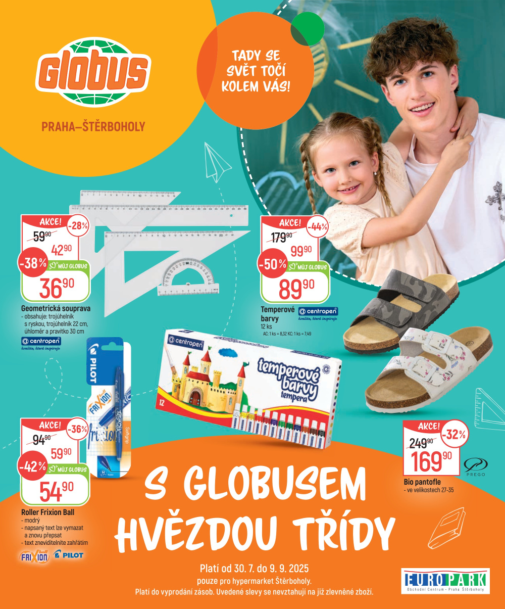 Leták Globus leták Praha - Štěrboholy - S Globusem hvězdou třídy - strana 1