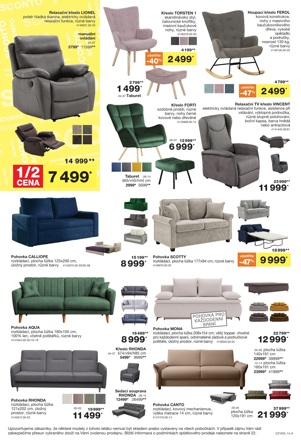 Leták SCONTO Nábytek leták - strana 14
