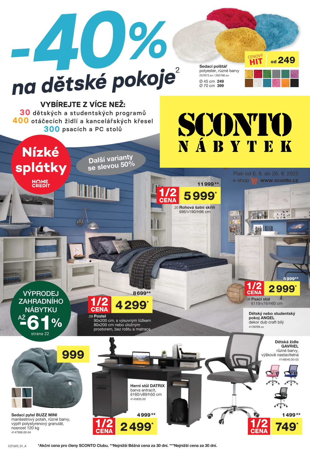 Leták SCONTO Nábytek leták - strana 1