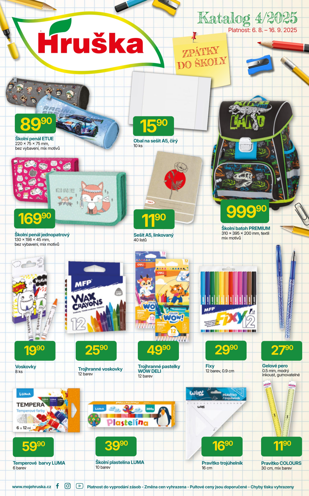 Leták Hruška katalog - strana 1