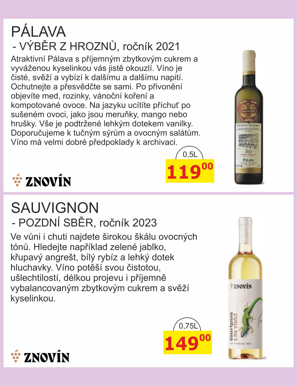 Leták BENE NÁPOJE leták - strana 60