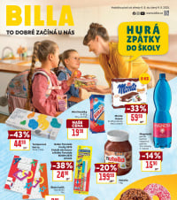Akční leták BILLA  - Hurá zpátky do školy