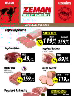 ZEMAN maso - uzeniny leták