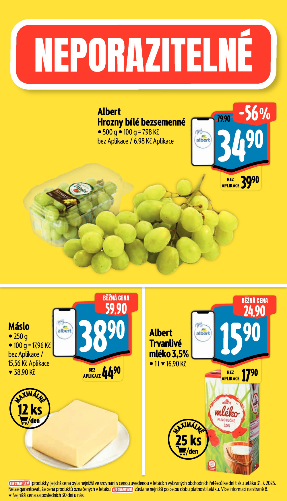 Leták Albert Supermarket leták - Praha Letňany, Frýdecká - strana 3