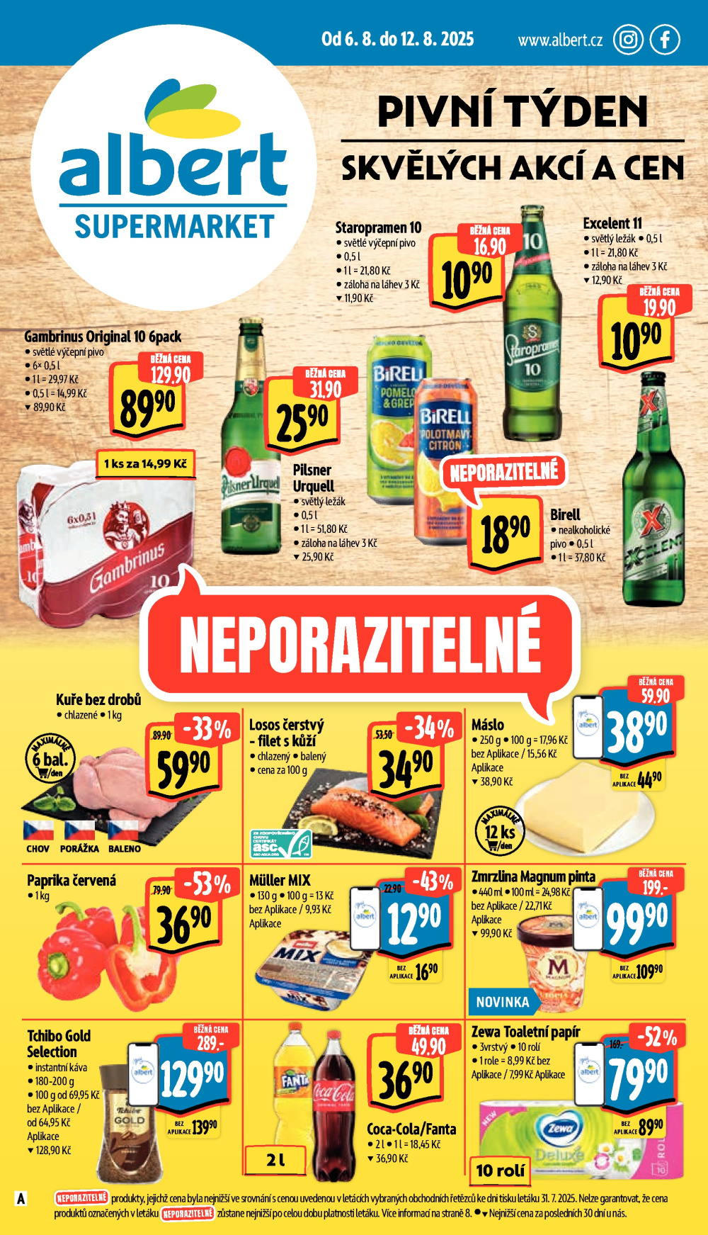 Leták Albert Supermarket leták - strana 1