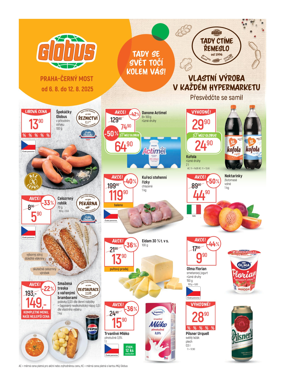 Leták Globus leták Praha - Černý Most - strana 1