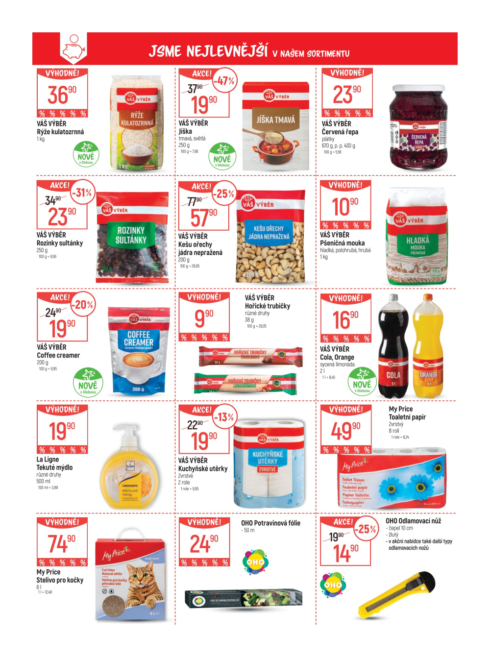 Leták Globus leták Praha - Černý Most - strana 4