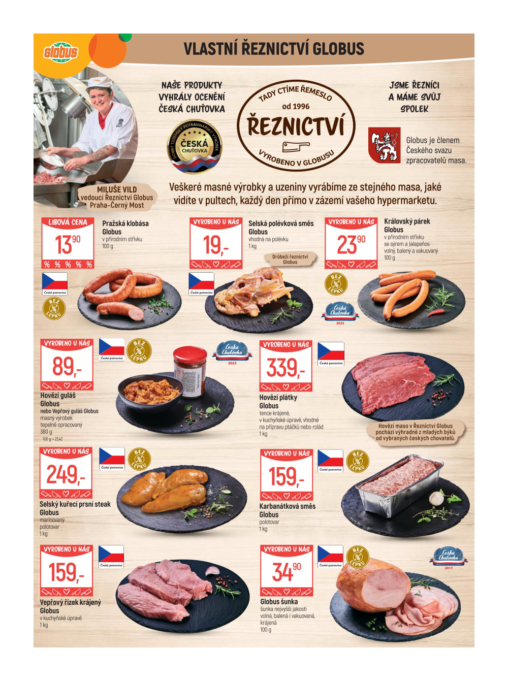 Leták Globus leták Praha - Černý Most - strana 5