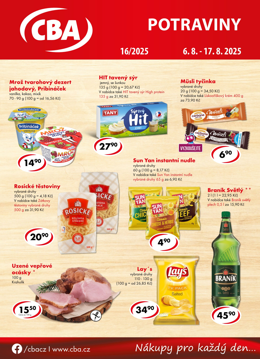 Leták CBA Potraviny leták - strana 1