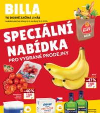 Akční leták BILLA  - Speciální nabídka pro vybrané prodejny