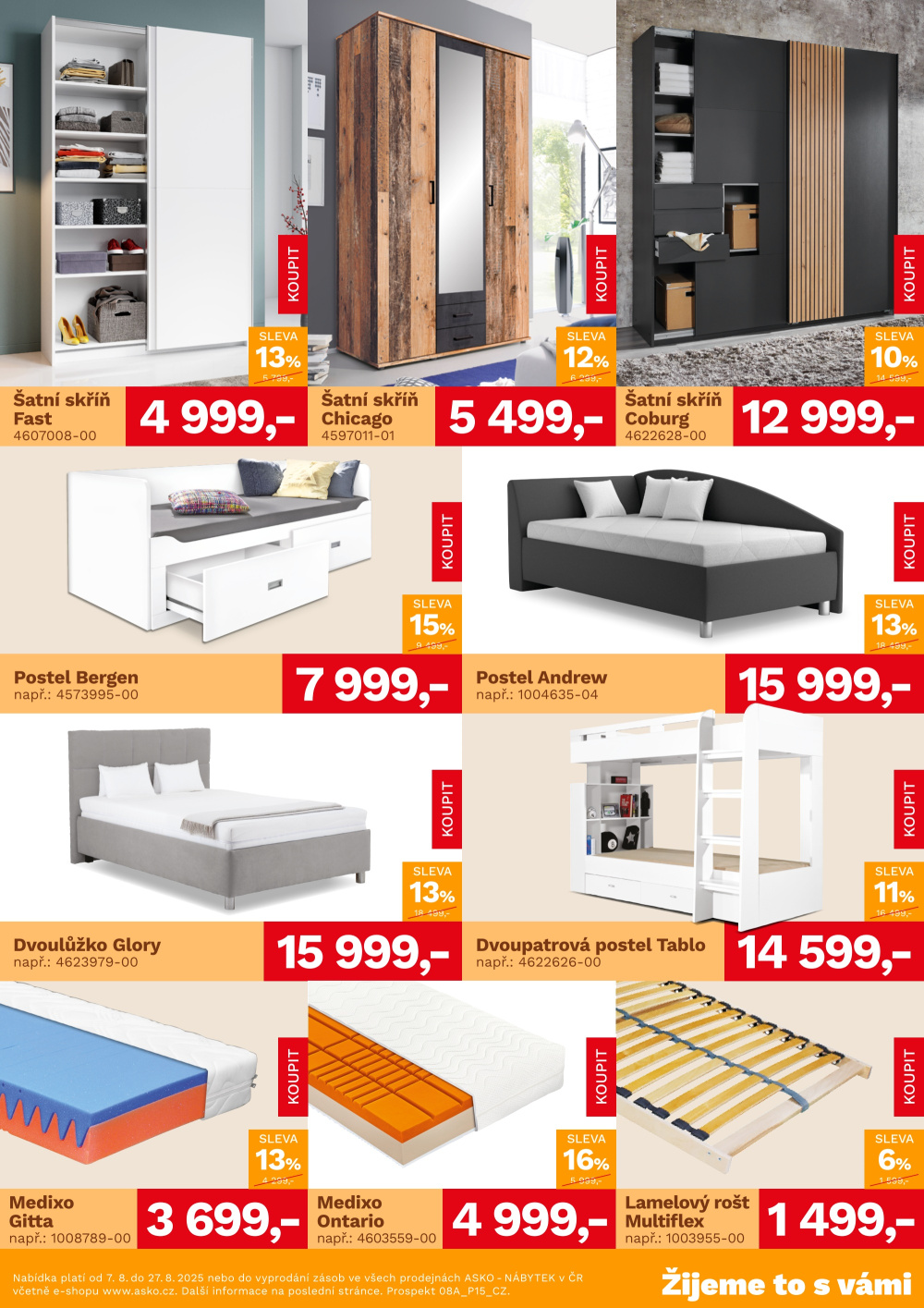 Leták ASKO nábytek leták - Akční nabídka - strana 3