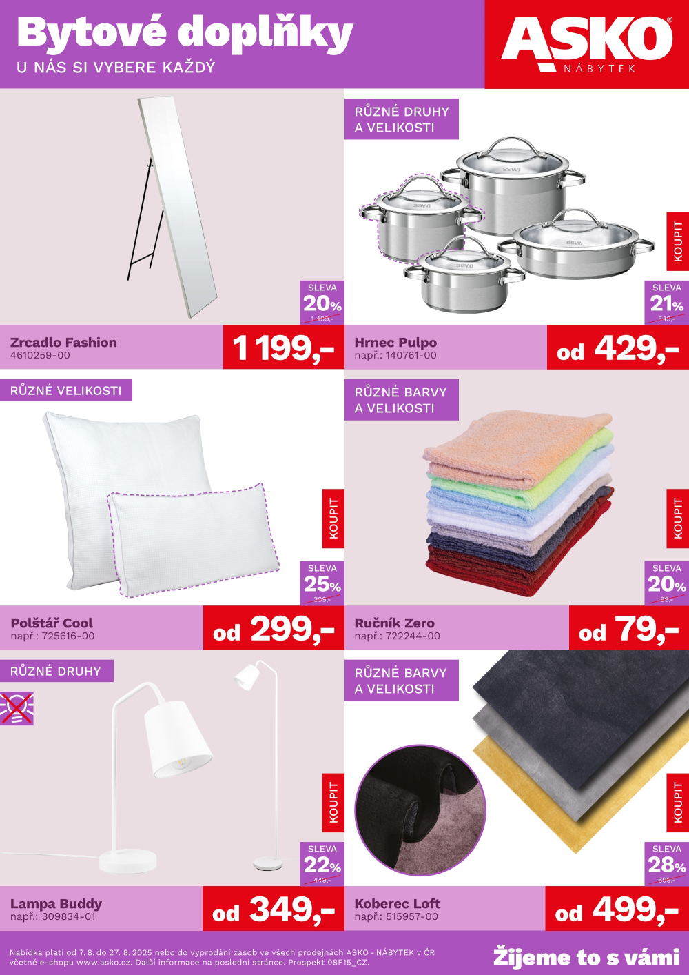 Leták ASKO nábytek leták - Bytové doplňky - strana 1
