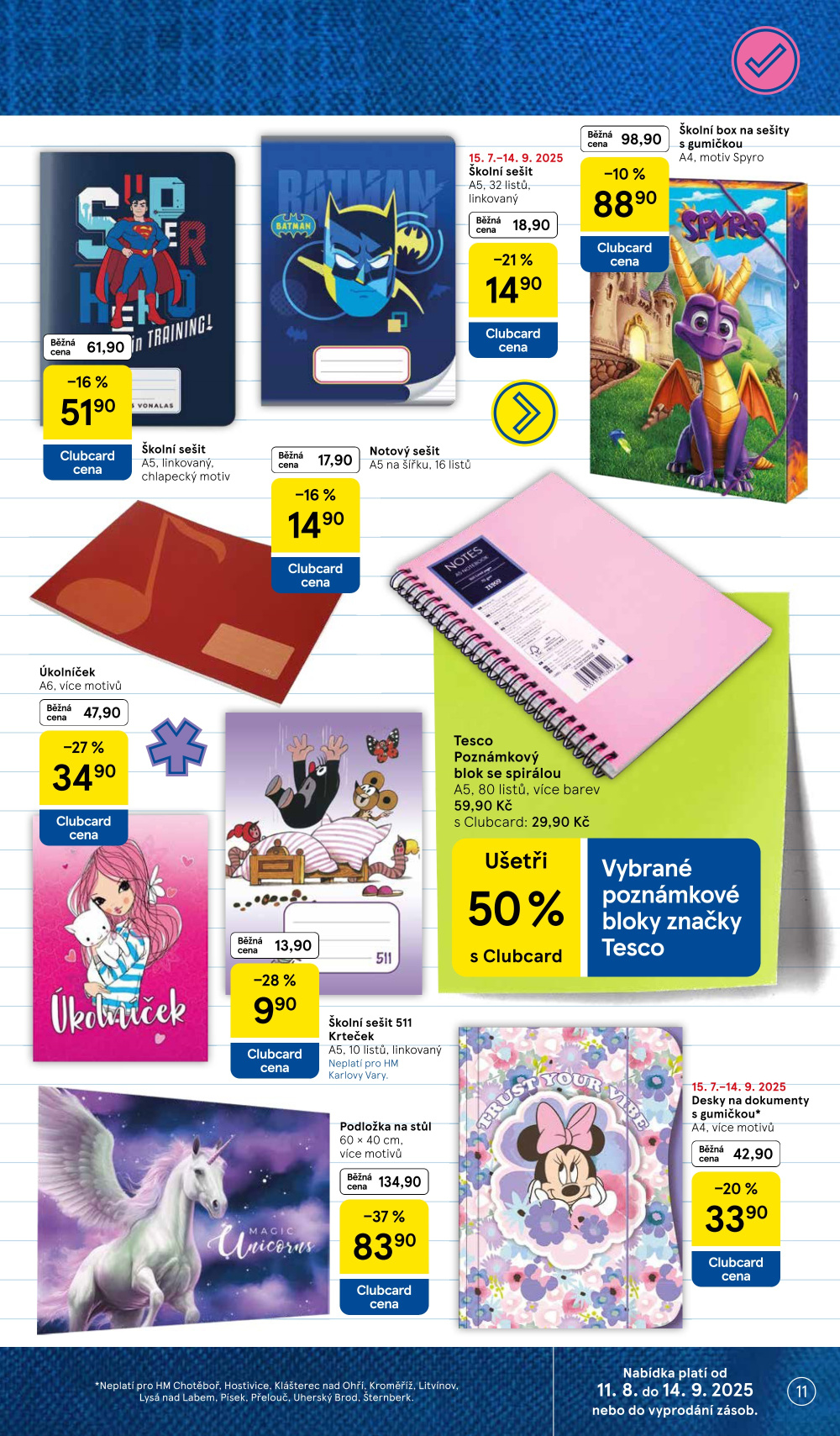 Leták Tesco leták - Zpátky do školy - strana 11