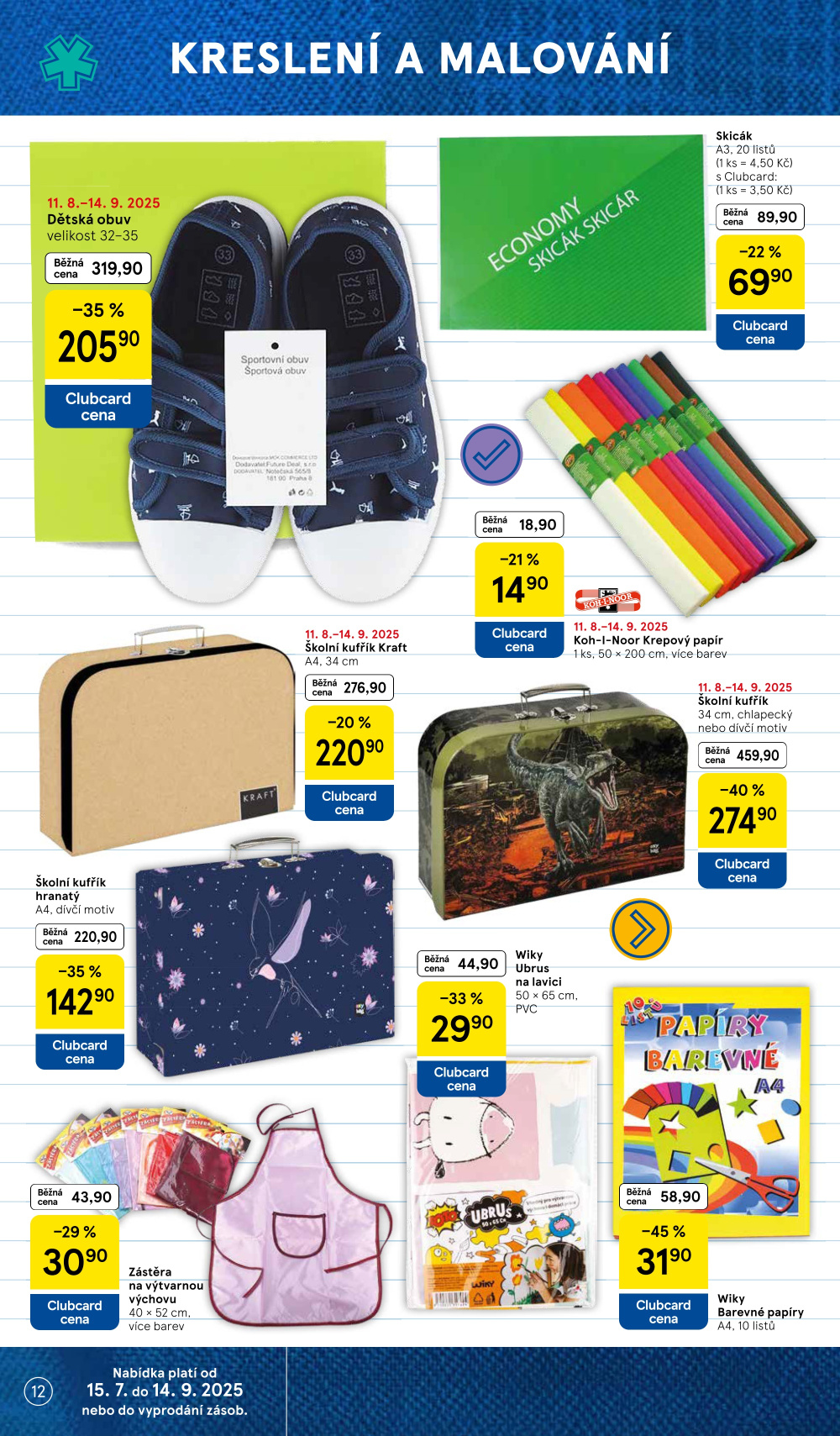 Leták Tesco leták - Zpátky do školy - strana 12